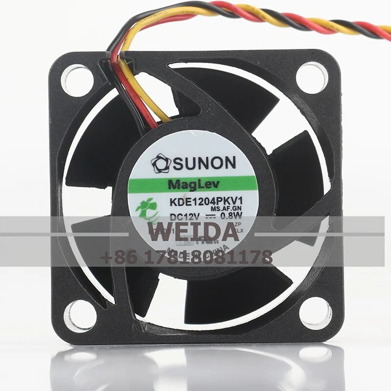 Оригинальный вентилятор охлаждения SUNON KDE1204PKV1 4020 dc12в 08 Вт 4 см 40x40x20 мм KDE1204PKV1 Нет цветная (RGB) Черный