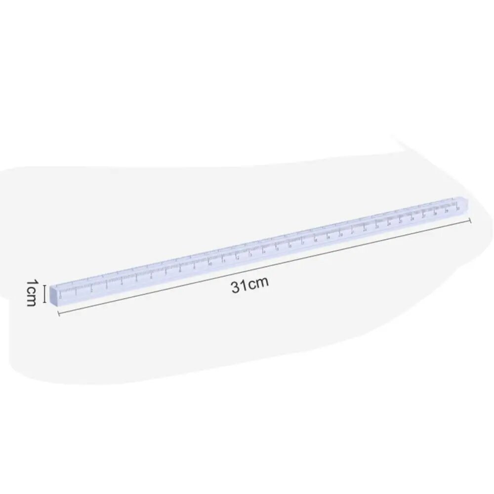 Прозрачные кубические линейки из акрила 15/20/30 см