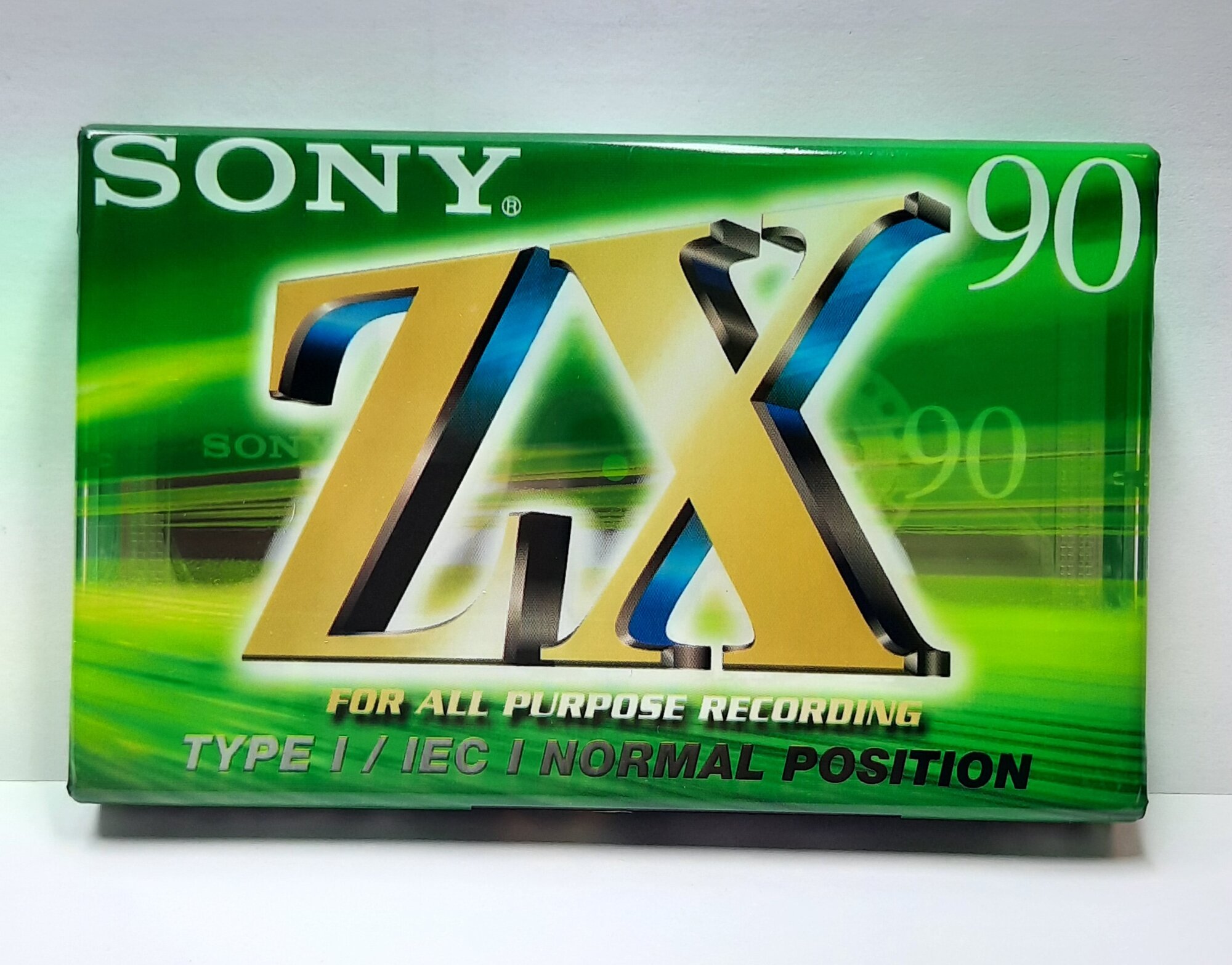 Аудиокассета для магнитофона, SONY, ZX-90, C-90ZXA, 90 мин, Jewel Case, Япония.