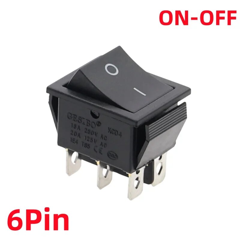 Переключатель KCD4 3 положения 6/4 контакта