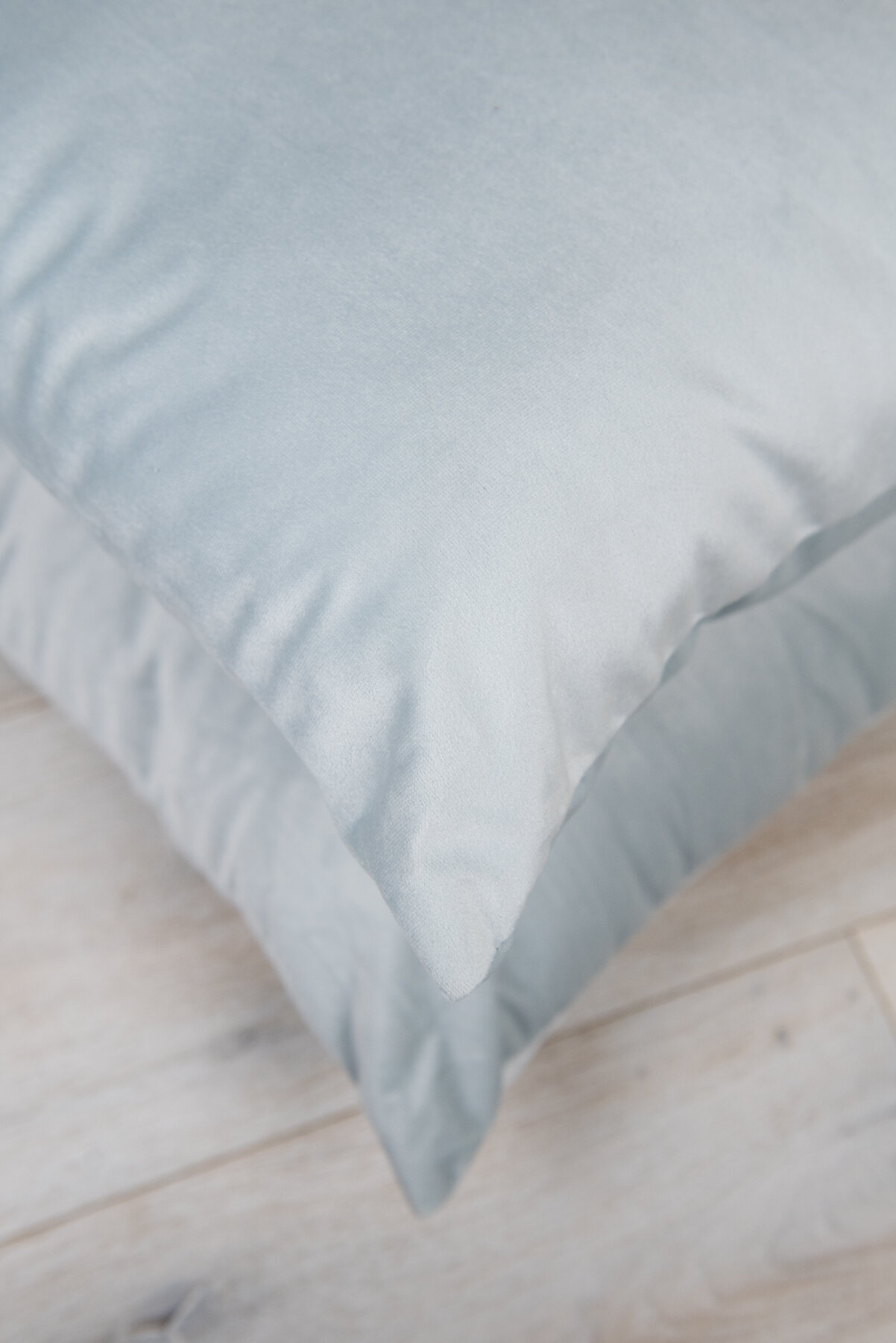 Комплект подушек 40х40 бархат, серебро, 100% пэ, 2 шт, 23 Линия — фото 1