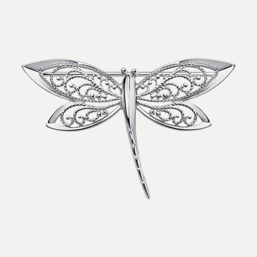 Изображение товара Брошь, серебро, 925 проба, родирование