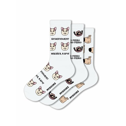 фото Носки mysocks, комплект, 3 пары, размер 36-43