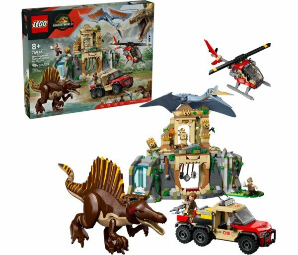 Конструктор LEGO Jurassic World 76976 Спинозавр и кетцалькоатль: Воздушная миссия (Lego 76976)