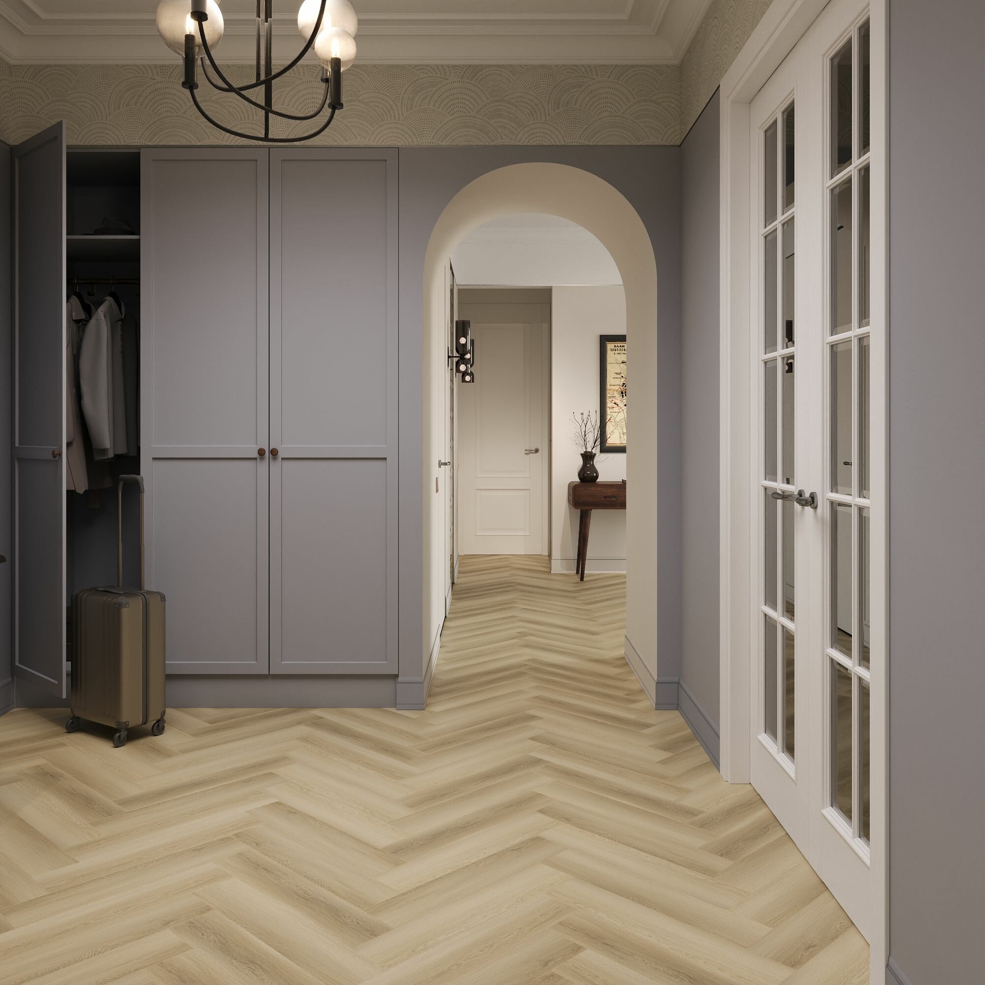 Кварц виниловый ламинат Floorwood Hentic 05 защ. слой 4 мм толщина загадочная звезда (131072 кв. м)