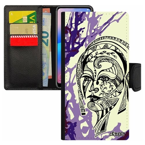 фото Чехол книжка на телефон galaxy s8, "портрет женщины" лицо девушка utaupia