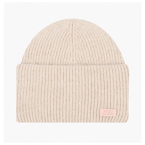 фото Шапка бини ferz, размер 56-58, бежевый