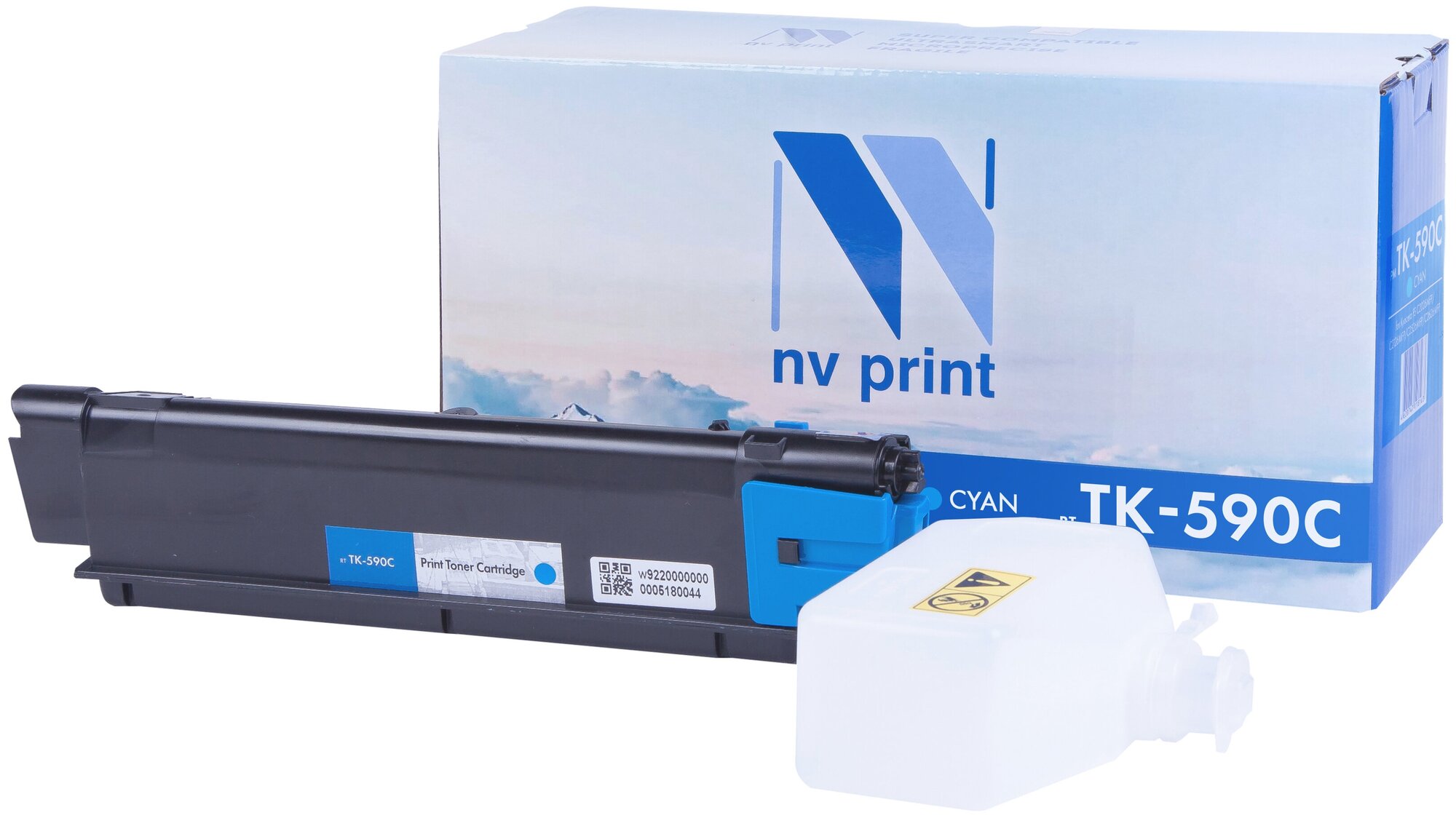 Картридж NV Print совместимый TK-590 для Kyocera FS-C2026MFP/ C2126MFP/ C2526MFP/ C2626MFP (голубой) {32348}