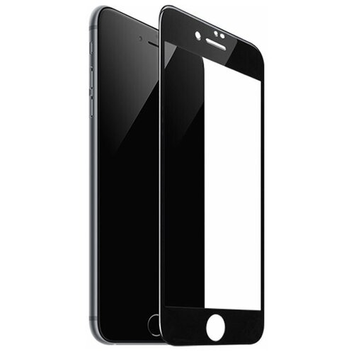 Защитное 3D стекло для экрана iPhone 7 противоударное / закругленные края (Черный)