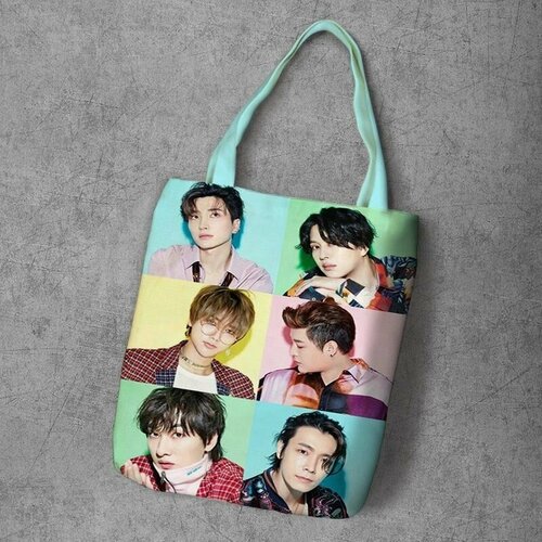 фото Сумка шоппер anime dakimakura, фактура рельефная, мультиколор