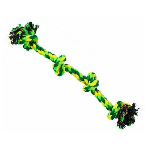 Игрушка для собак, Грейфер веревка плетеная с 4узлами, 60 см, 1 шт.