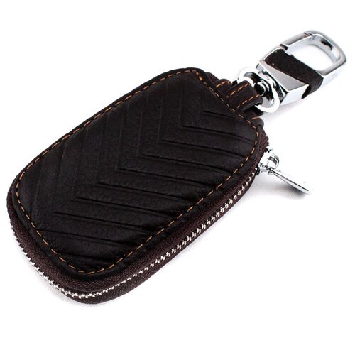 фото Чехол для ключа универсальный коричневый nobrand