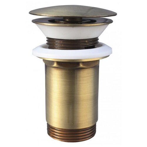 Донный клапан Rav Slezak MD0484SM донный клапан для раковины rav slezak click claсk круглая керамическая крышка золото md0485z
