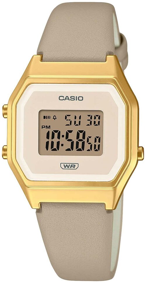 Наручные часы CASIO Vintage LA680WEGL-5, черный, серый