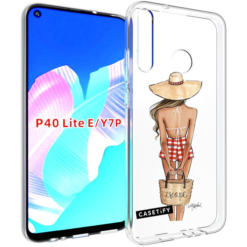 Чехол задняя-панель-накладка-бампер MyPads CASETiFY женский для Huawei P40 Lite E/Huawei Y7p/Honor Play 3/Enjoy 10 противоударный чехол задняя панель накладка бампер mypads красивая блондинка женский для huawei p40 lite e huawei y7p honor play 3 enjoy 10 противоударный