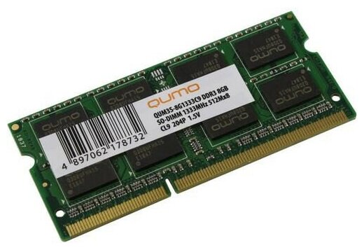 Qumo DDR3 1333 DIMM 8Gb (qum3s-8g1333c9)