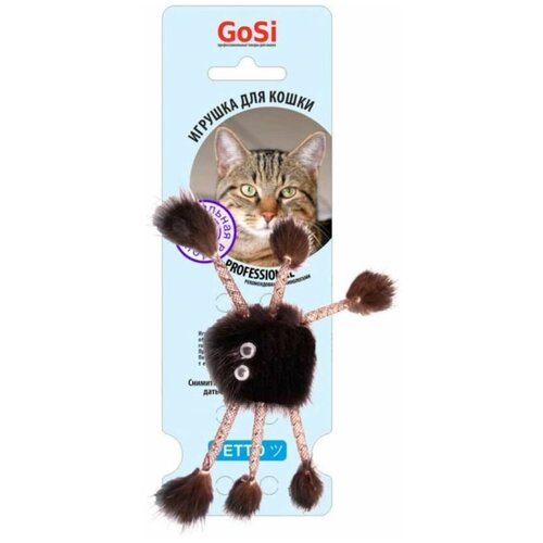 GoSi игрушка для кошек Паук из норки, 6 см.