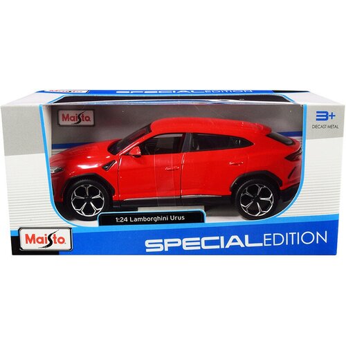 Машинка Maisto Lamborghini Urus 1:24, красный 31519 металлическая коллекционная машинка maisto lamborghini urus 1 24 арт 31519