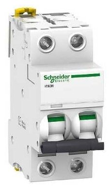 Автоматический выключатель Schneider Electric Acti9 iC60N 2 полюса 10A тип B 6kA