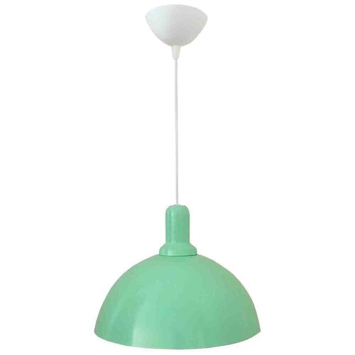 Декоративный подвесной светильник из металла с креплением на планку без ламп, Е27, 15Вт, IP20, 220В, мятный