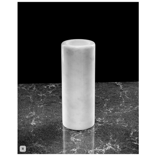 Подсвечник мраморный КМ&MARBLЕ, Sunset medium, мрамор, 17х6,5х6,5 см.