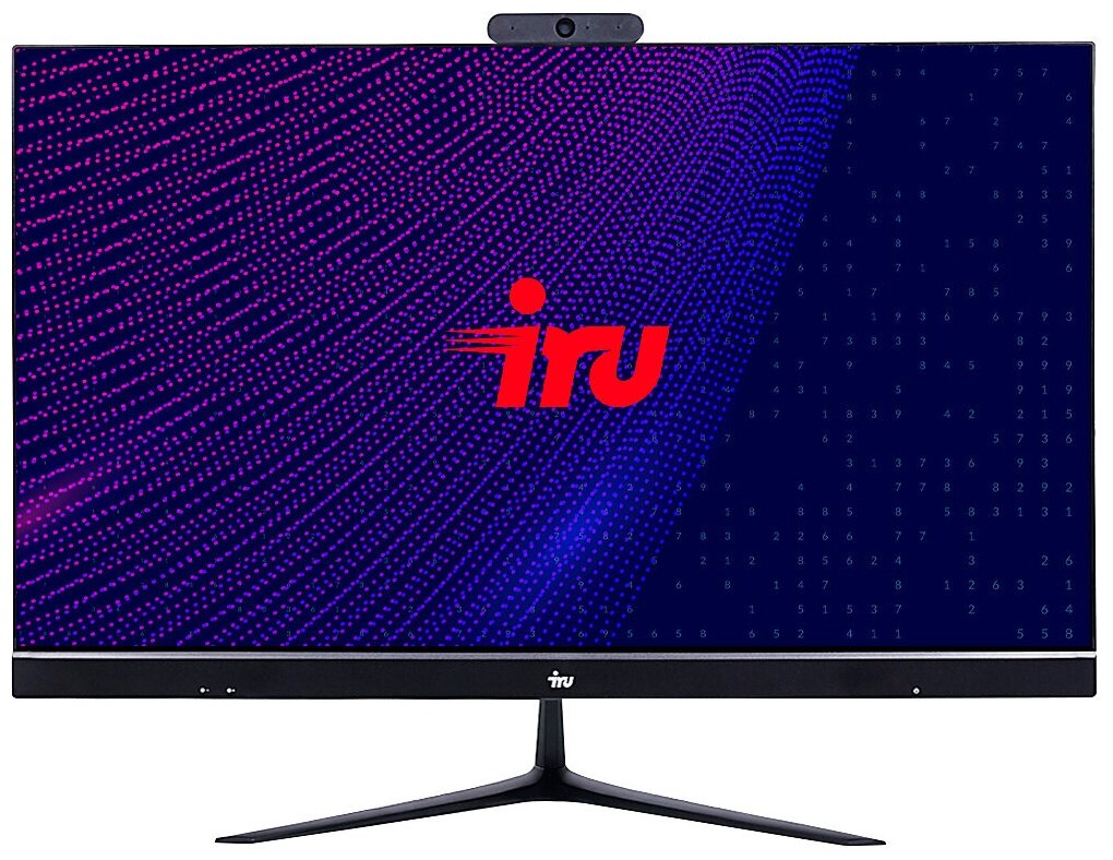 IRU Моноблок IRU Office 23IH5P 23.8" Full HD i5 10400 (2.9) 8Gb SSD1Tb UHDG 630 Free DOS GbitEth WiFi BT 120W Cam черный 1920x1080 1864687