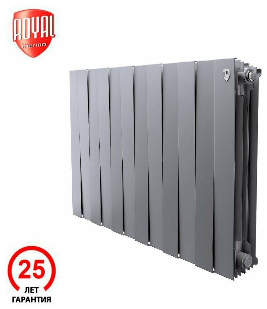 ROYAL THERMO Радиатор Royal Thermo PianoForte 500 Silver Satin - 12 секц.