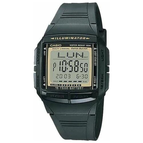 Часы японские наручные мужские кварцевые на ремне Casio DB-36-9AVEF