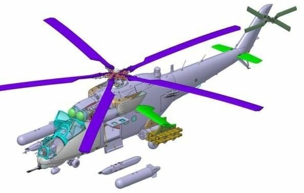 Сборная модель Звезда Вертолет МИ-35М - фото №8