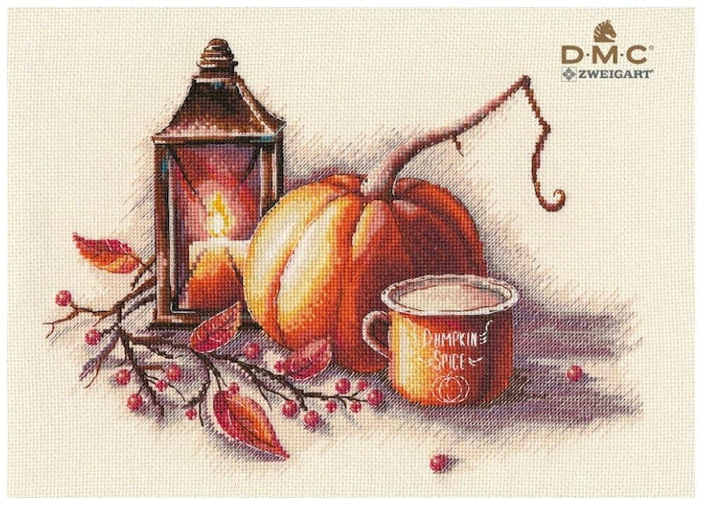 Осенний натюрморт #1307 Овен Набор для вышивания 20 × 27 см Счетный крест