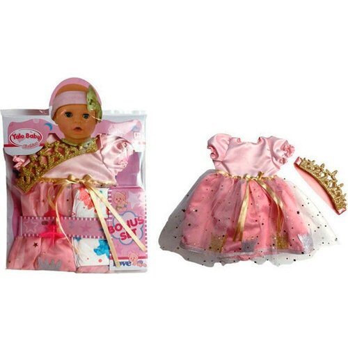 Костюм для куклы YALE BABY одежда кукольный наряд праздничное платье для пупса беби BLC208L TONGDE