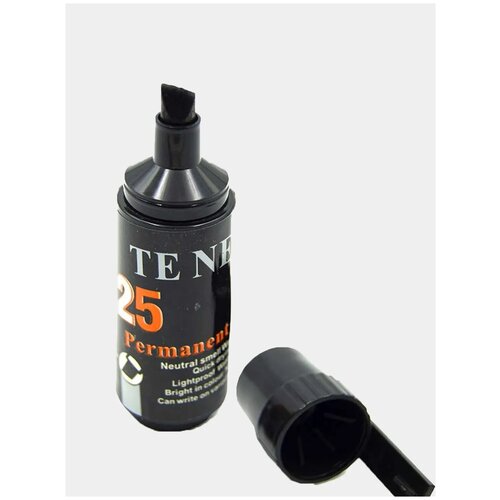 Маркер перманетный, черного цвета, 7мм