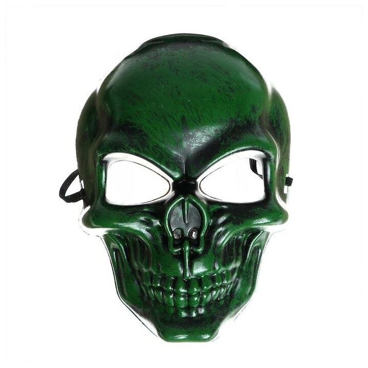 Страна Карнавалия Карнавальная маска «Череп», цвет зелёный