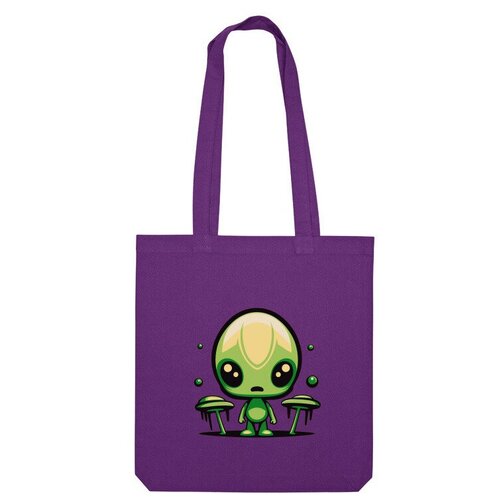 фото Сумка шоппер us basic, фиолетовый