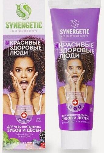 Изображение товара Зубная паста Synergetic Для чувствительных зубов и десен 100 гр