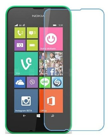 Nokia Lumia 530 Dual SIM защитный экран из нано стекла 9H одна штука