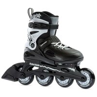 Раздвижные роликовые коньки Rollerblade Fury - 2021 Black/White р. 36.5-40.5