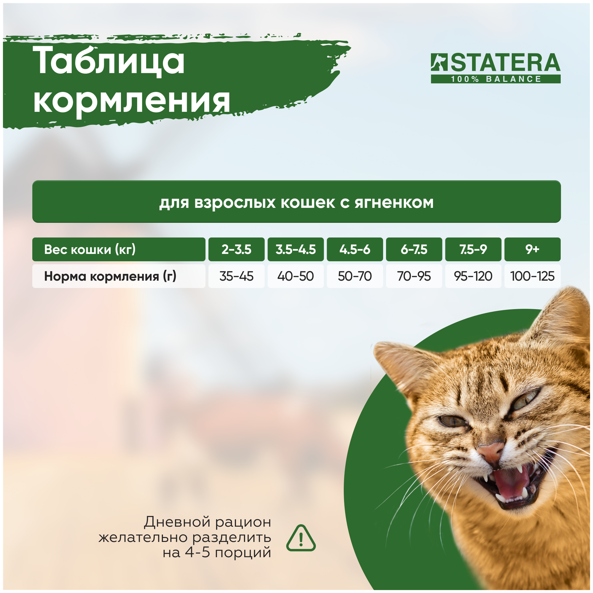 STATERA Сухой сбалансированный премиум корм для кошек с ягненком, 12 кг - фотография № 12