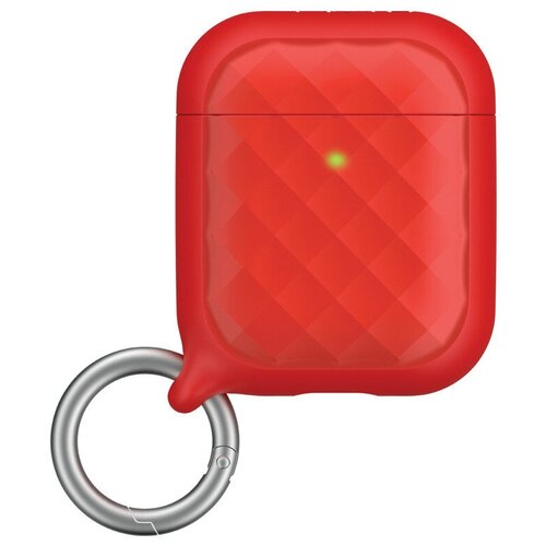 фото Чехол с карабином catalyst ring clip case для airpods 1&2, цвет красный (catapdcirred)
