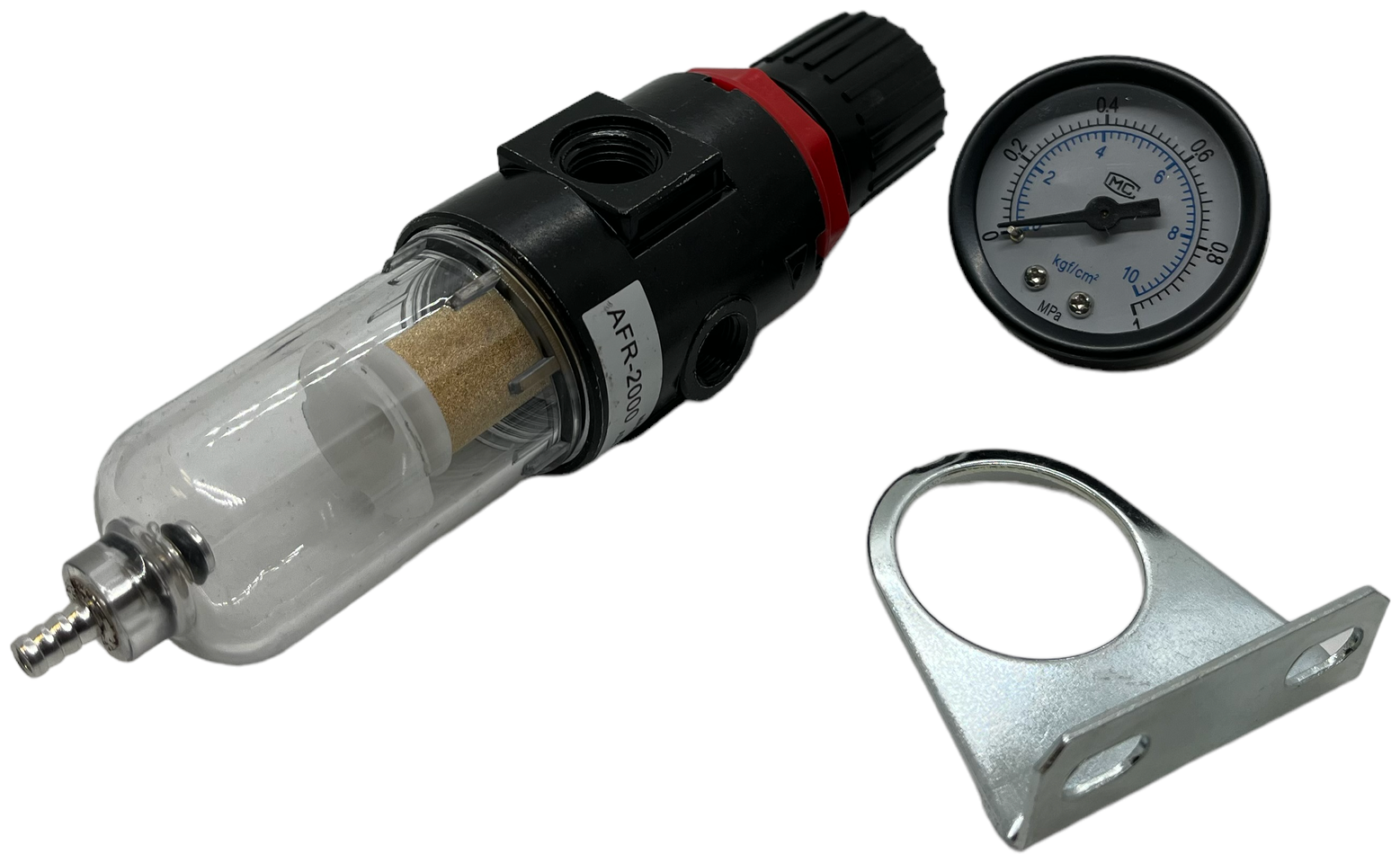 Регулятор давления воздуха с фильтром (Осушителем)/Компрессор AFR-2000 - фотография № 1
