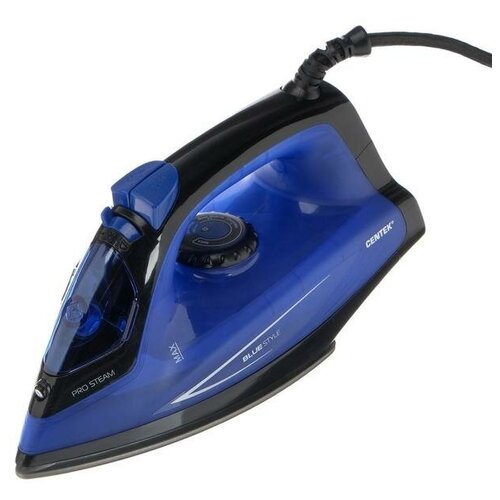 Утюг Centek CT-2360 1800 Вт антипригарная подошва 200 мл чёрно-синий 173700₽