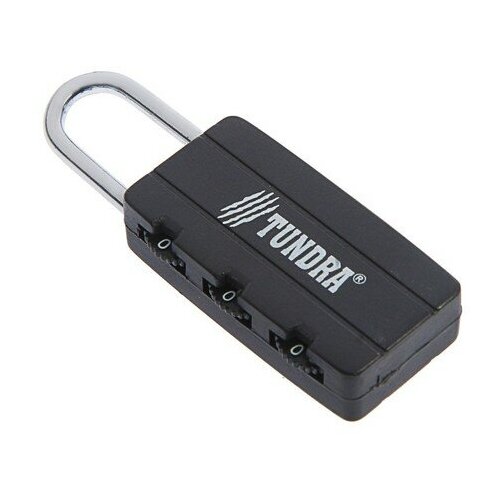 фото Замок навесной кодовый tundra zk007, черный mikimarket