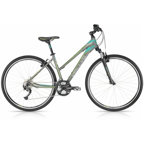 фото Гибридный велосипед kellys phutura 10 зеленый, размер рамы: 19