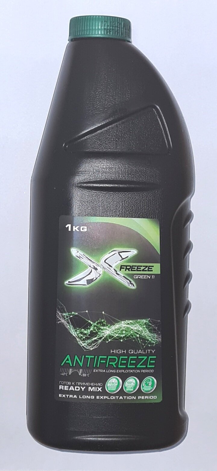 Антифриз Зеленый Готовый 1kg -40°с G11 X-FREEZE арт 430206069