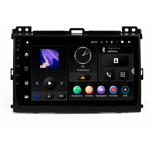 Магнитола Toyota LC Prado 120 Android 10, Bluetooth, Wi-Fi, с экраном 9 дюймов / Incar TMX-2209-6