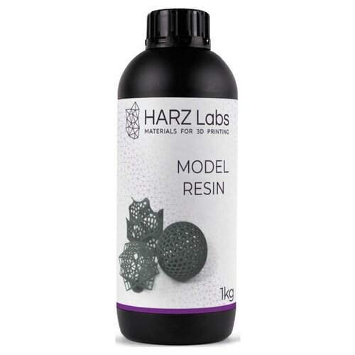 фотополимер harz labs model белый 1 л Фотополимер HARZ Labs Model LCD/DLP 1 л серый