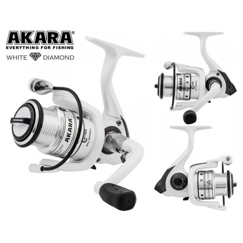 AKARA Катушка Akara White Diamond 1000 4+1 bb катушка akara white diamond 1000 4 1 подшипника