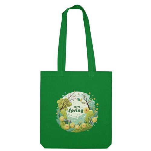 фото Сумка шоппер us basic, зеленый