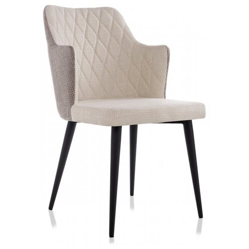 фото Стул woodville velen dark brown / beige fabric