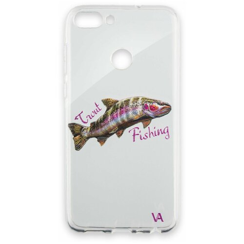 фото Чехол силиконовый veduta huawei p smart trout fishing
